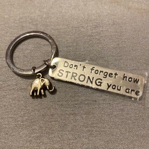 Elephant Strength Keychain
